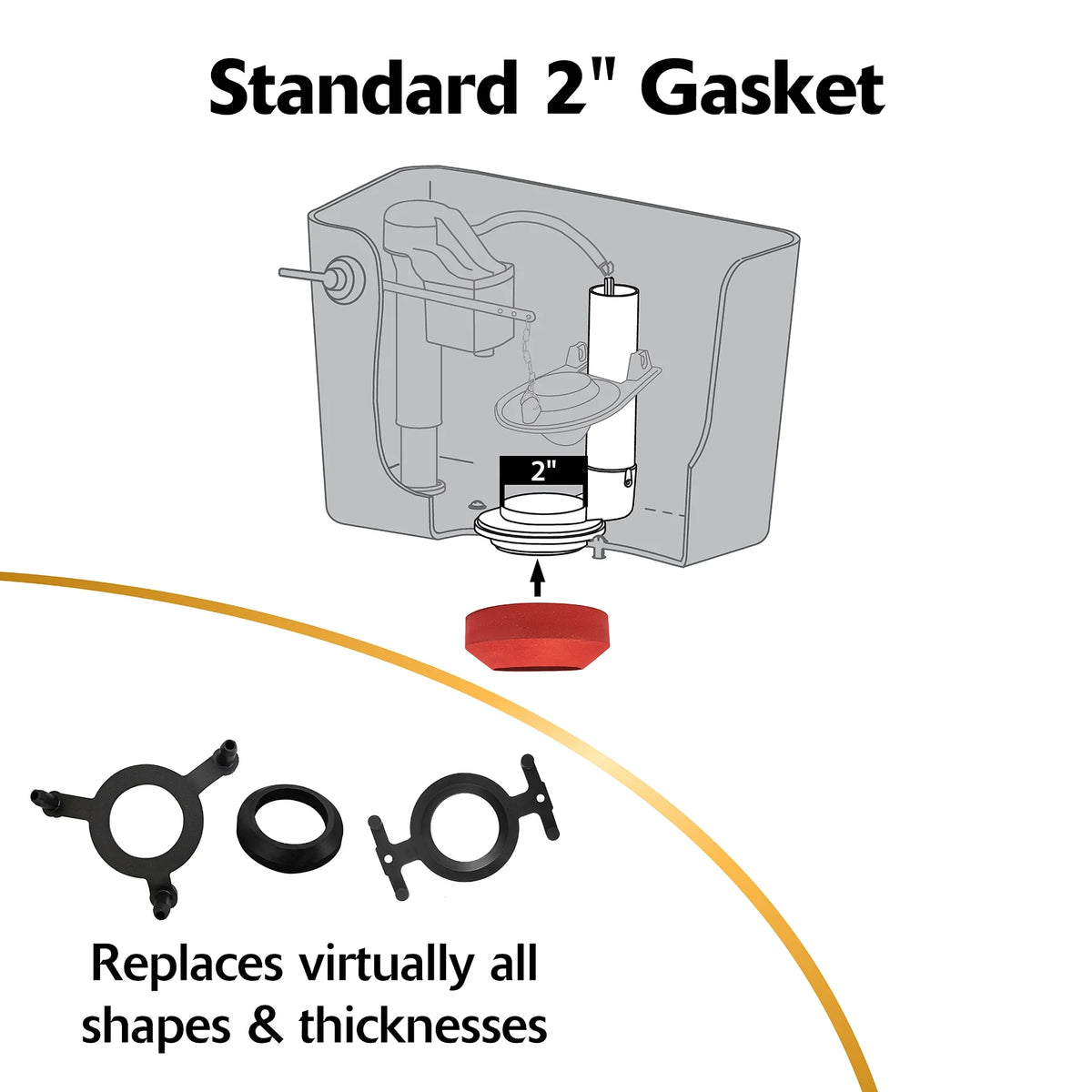 2-inch Complete Toilet Repair Kit, 1-Pack J4579
