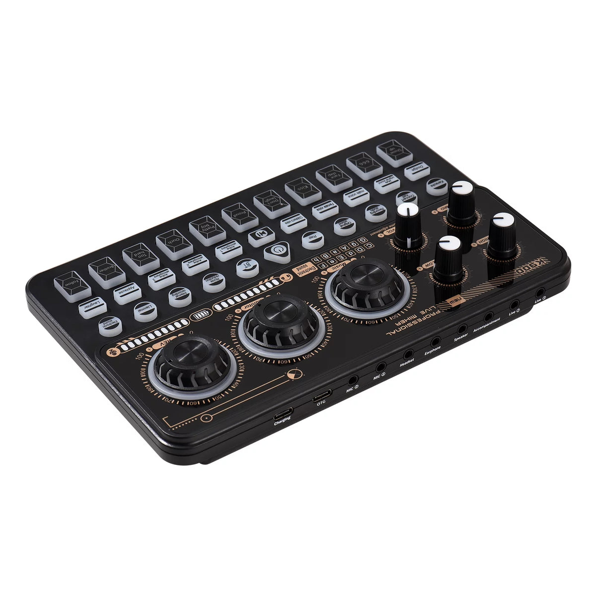 Multi-function Portable Digital Sound Card Mixer V6142