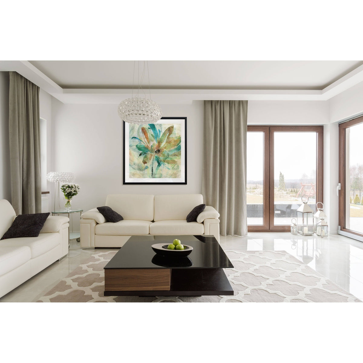 Framed Giclee Print 28x28 W2788