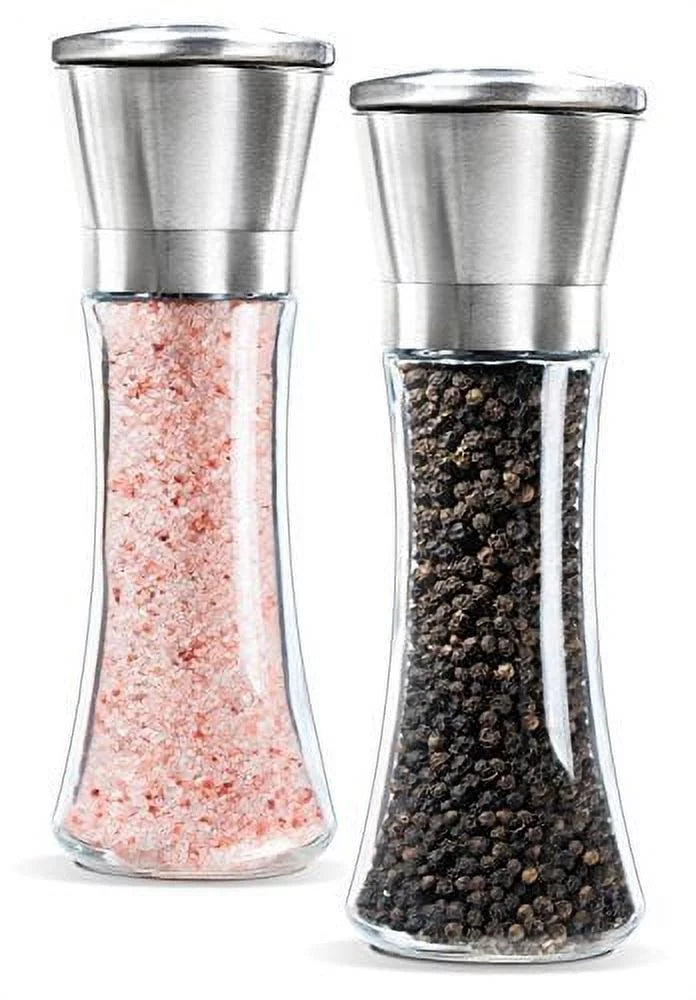 Stainless Steel Salt and Pepper Grinder Set of 2 A583