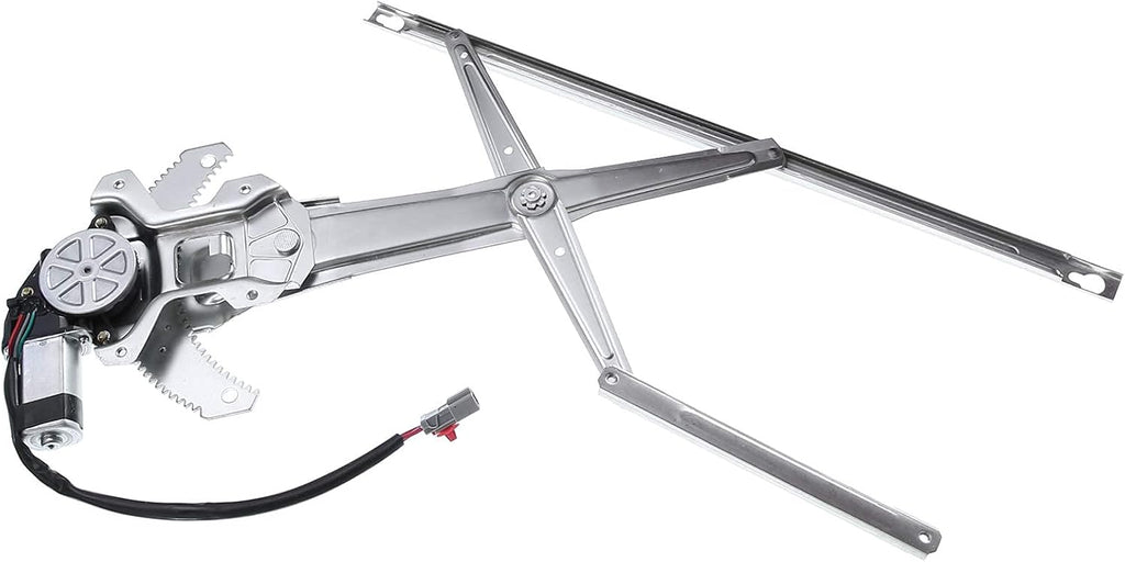 Front Left Driver Side Power Window Regulator with Motor for 1997-2001 Honda CR-V (4 Pins Plug) Pack of 2 R7267