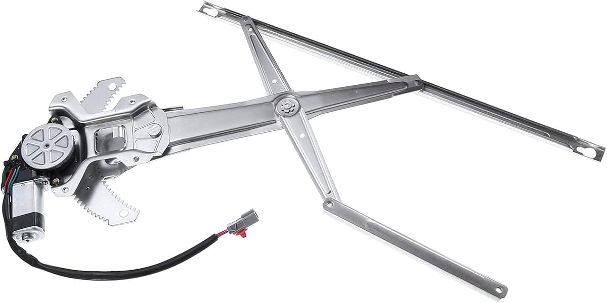 Front Left Driver Side Power Window Regulator with Motor for 1997-2001 Honda CR-V (4 Pins Plug) Pack of 2 R7267