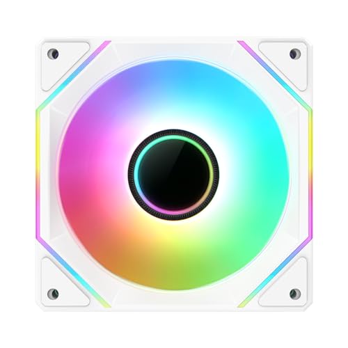 Black 3 Pack 120mm RGB PC Fans I8346