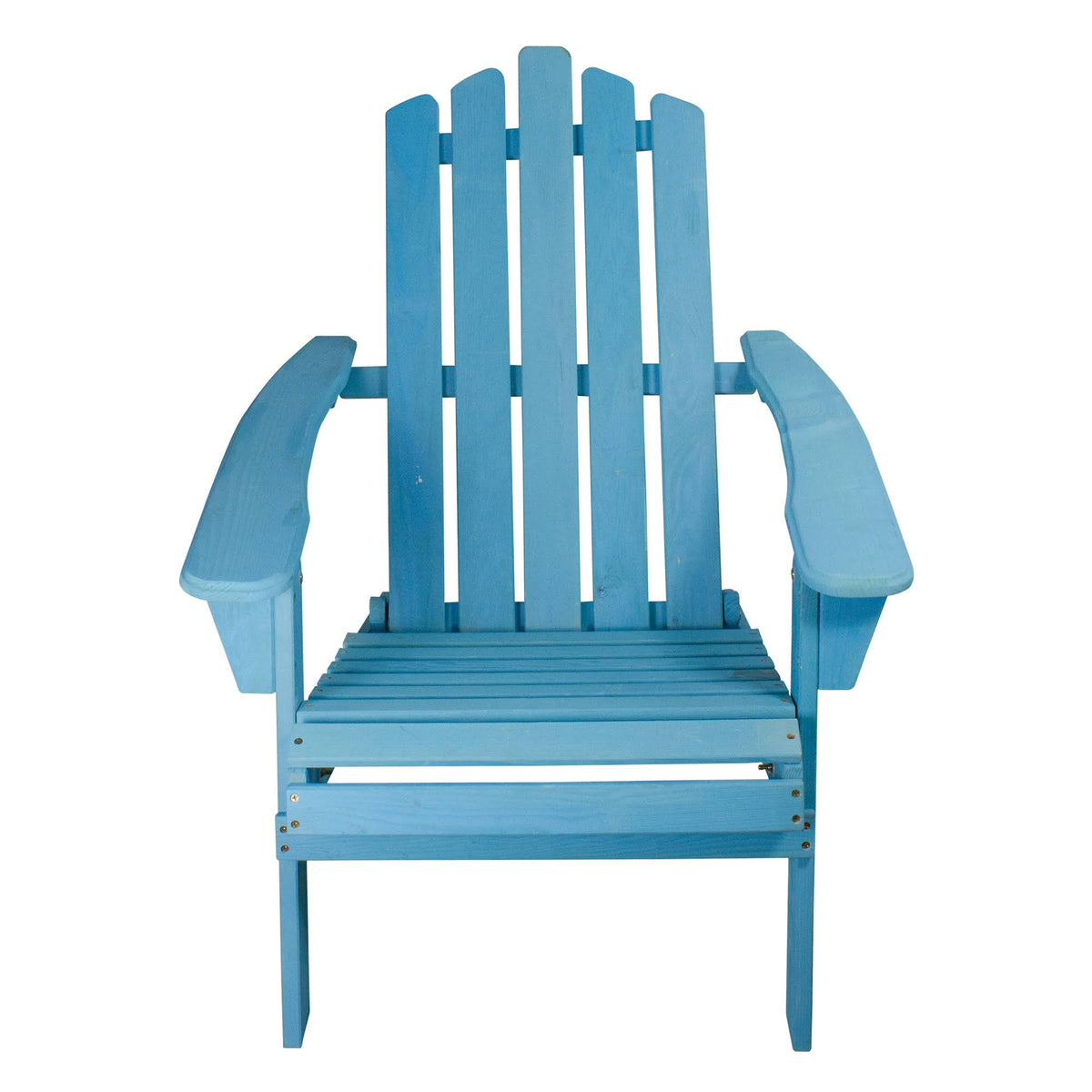 36x22 Blue Classic Folding Wooden Adirondack Chair W7269