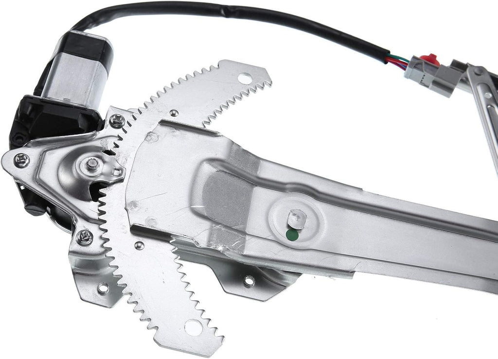 Front Left Driver Side Power Window Regulator with Motor for 1997-2001 Honda CR-V (4 Pins Plug) Pack of 2 R7267