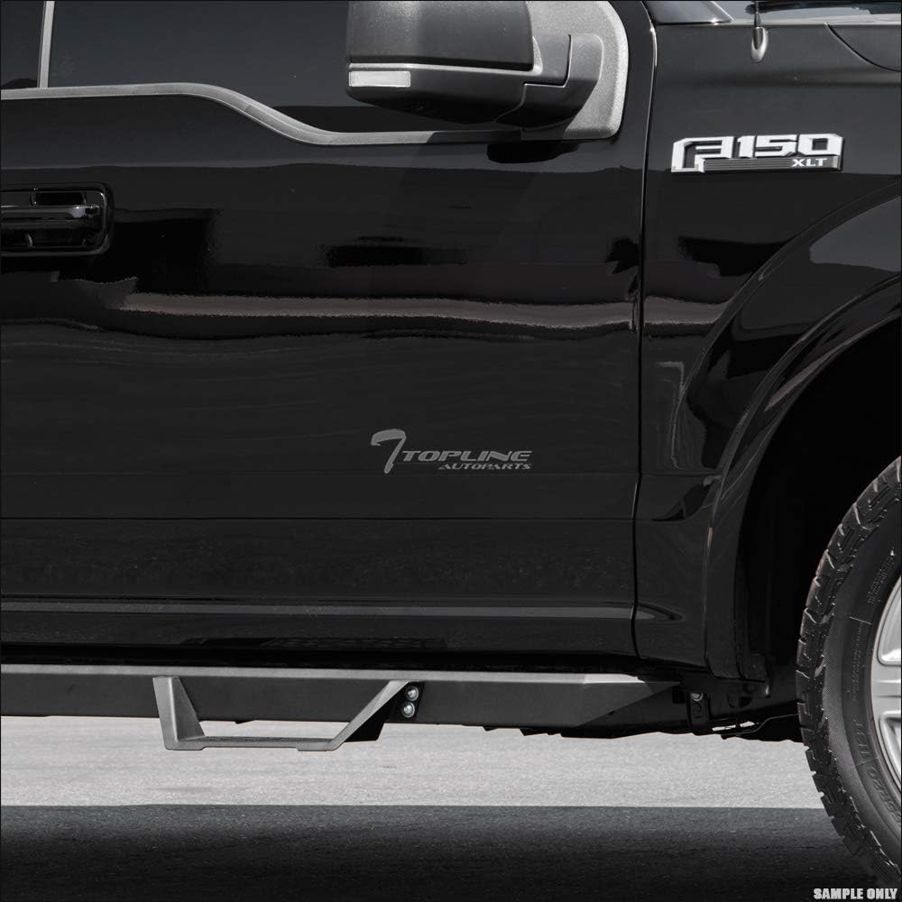 Matte Black Steel Drop Step Side Nerf Bars L5965
