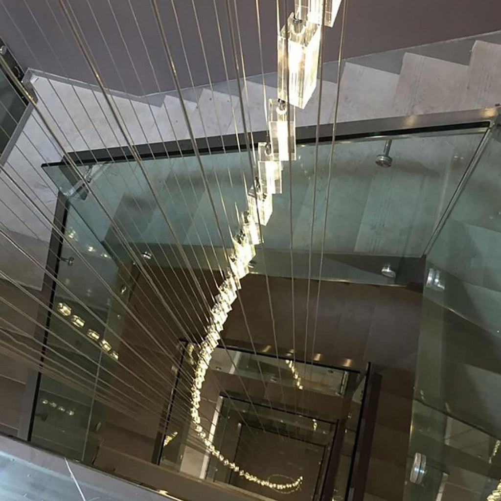 Modern Crystal Chandeliers LED Light Fixture 36-Lights M503