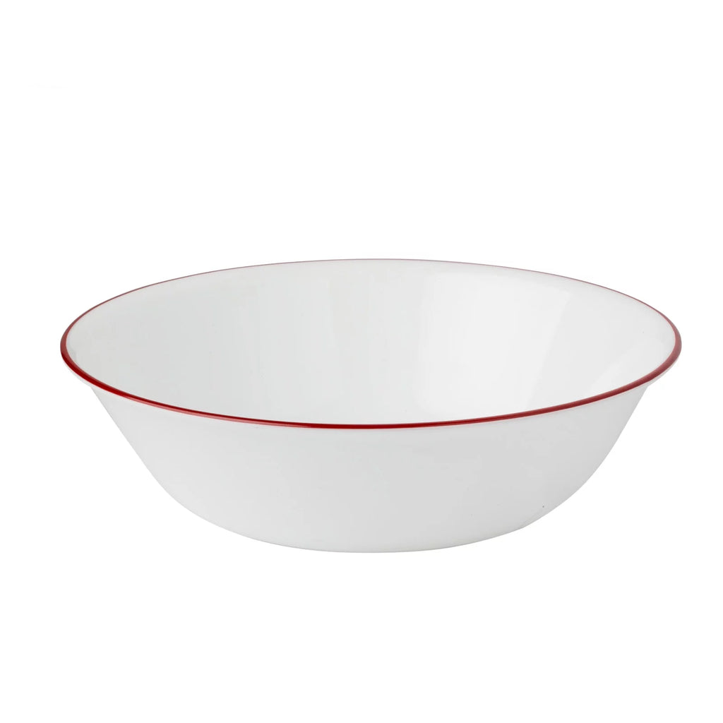 White and Red 12-Piece Dinnerware Set X814