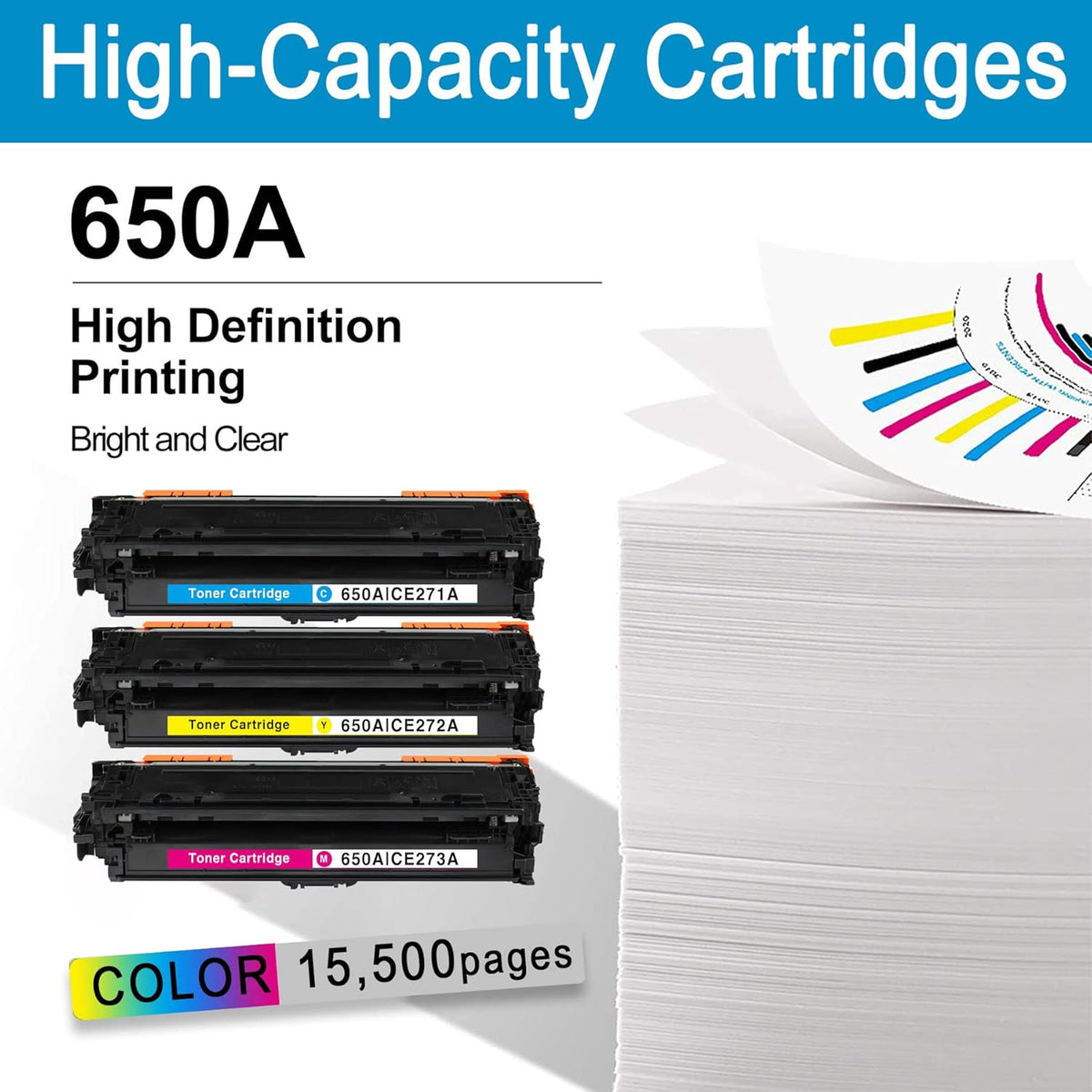3 Pack Remanufactured Toner Cartridge Replacement Z17691