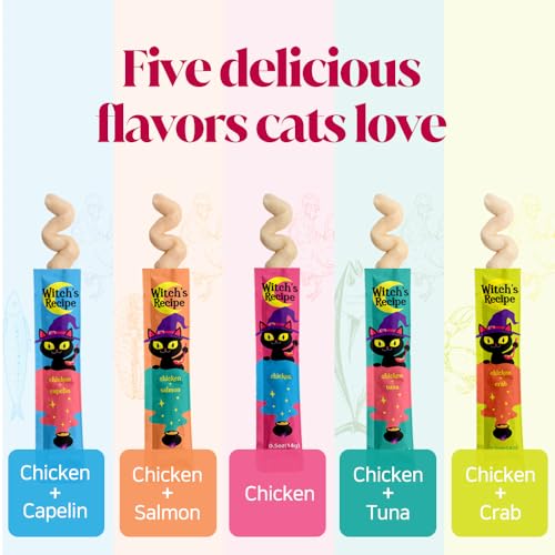 Lickable Creamy Cat Treats, Grain-Free, 100 Tubes, 0.5oz Q100