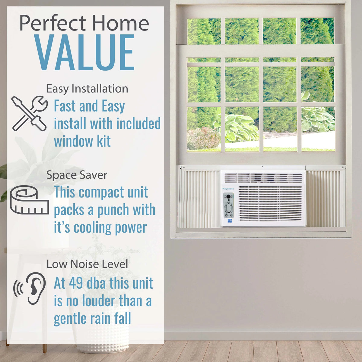 5,000 BTU 115-volt White Window Air Conditioner R620