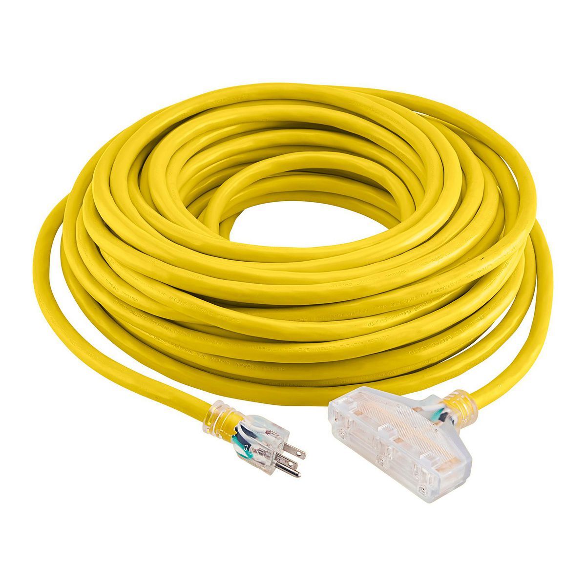 100 ft. 10/3 Gauge Triple-Tap Extension Cord R300