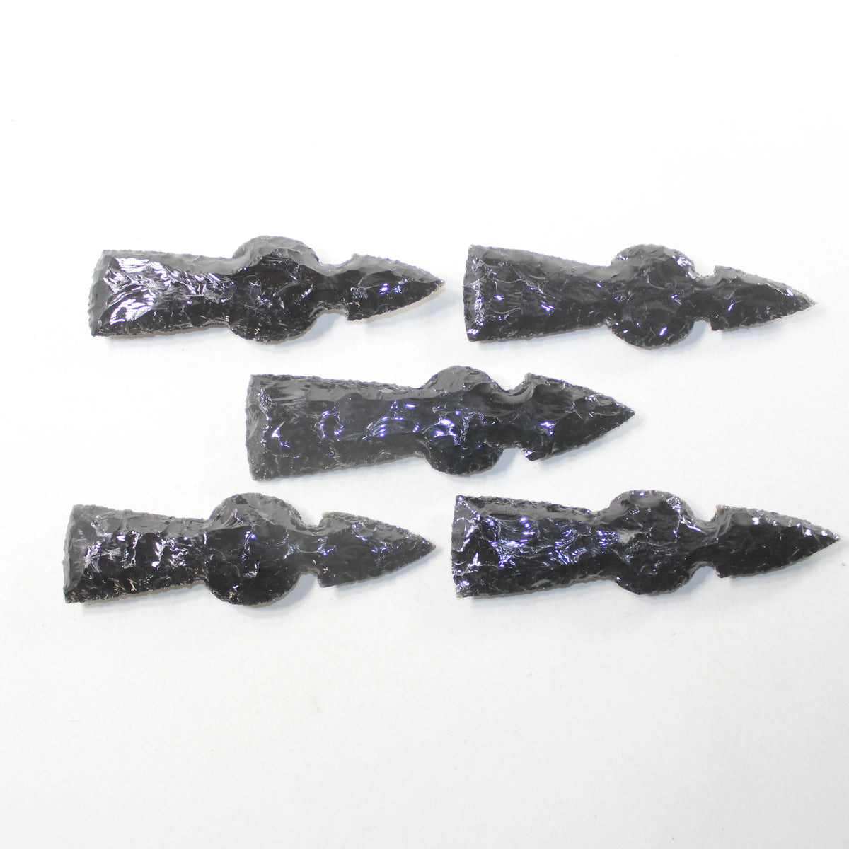 Obsidian Ornamental Tomahawk Heads K365