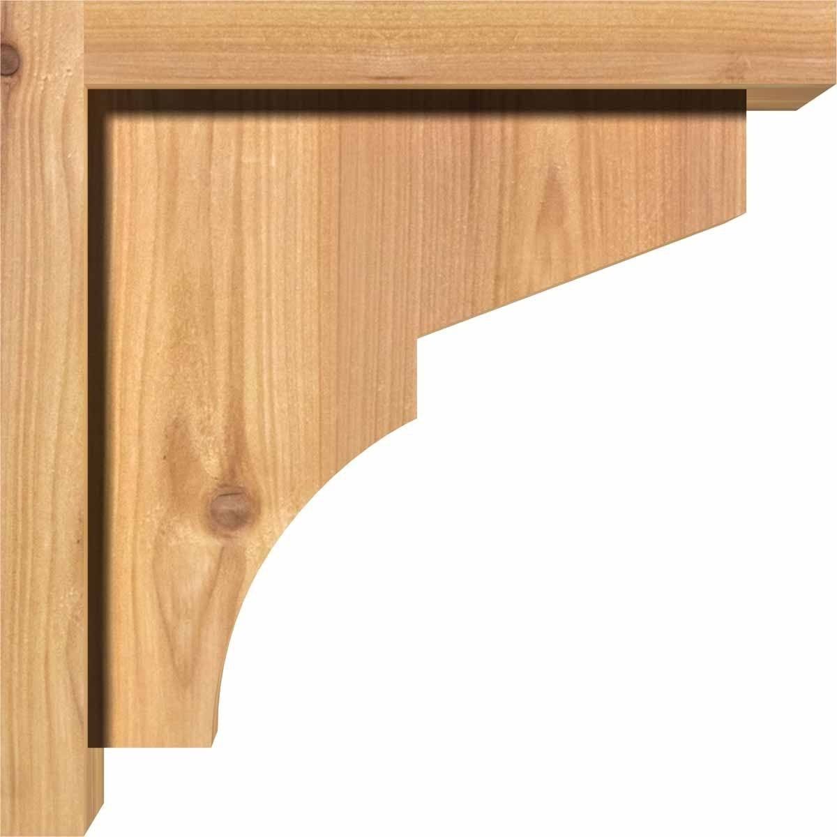 Monterey Smooth Corbel with Backplate, Western Red Cedar C73371