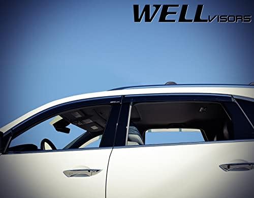 Chrome Trim Window Visors Rain Guards X27871
