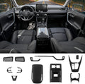 Gear Shift Panel Cover Trim Center Console Cup Holder Panel Frame Cover for Toyota Rav4 2019 2020 2021 2022 Glossy Carbon Fiber Pattern F480