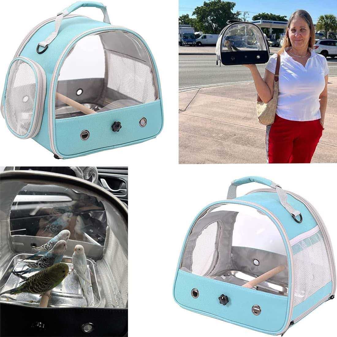 Small Bird Cage with Standing Perch and Stainless Steel Tray E7781