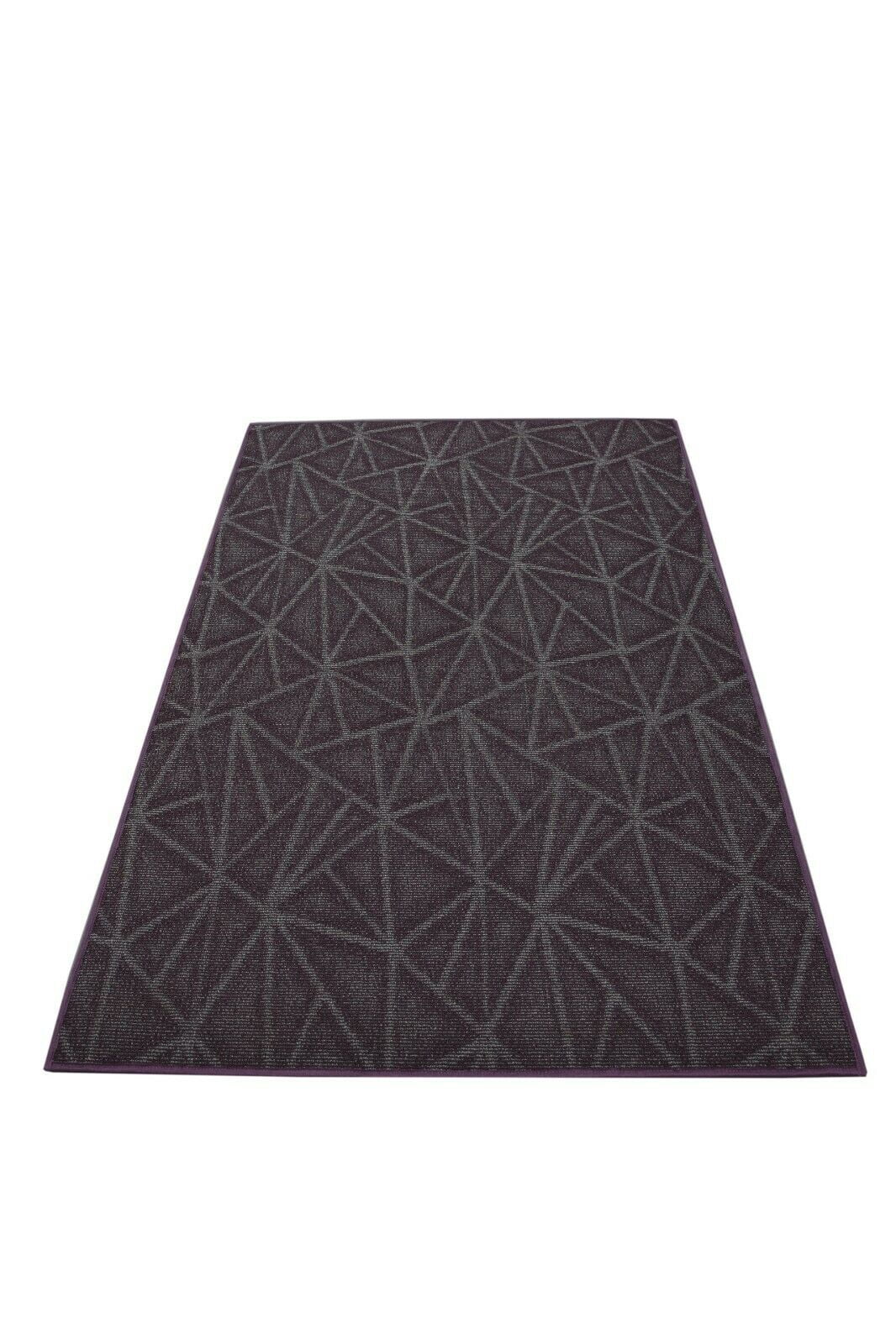 Purple 6' x 12' Solid Color Area Rug C1473
