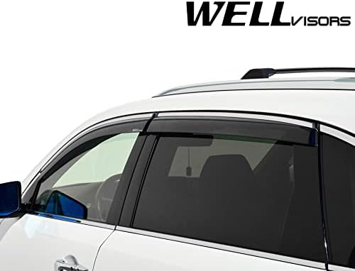 Chrome Trim Window Visors Rain Guards X27871