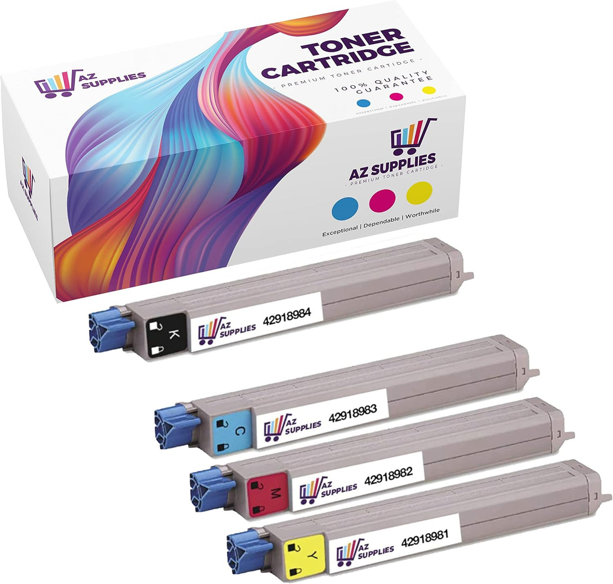Compatible Toner Cartridge 4 Pack Black/Cyan/Magenta/Yellow F646708