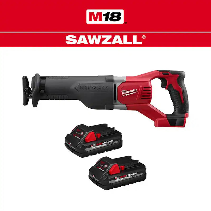 18V Cordless Reciprocating Saw with Two 3.0Ah Batteries F924