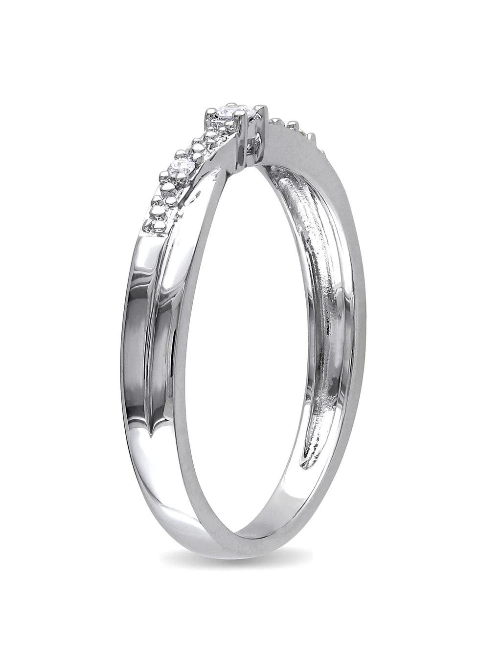 Diamond-Accent 10kt White Gold Promise Ring O4755