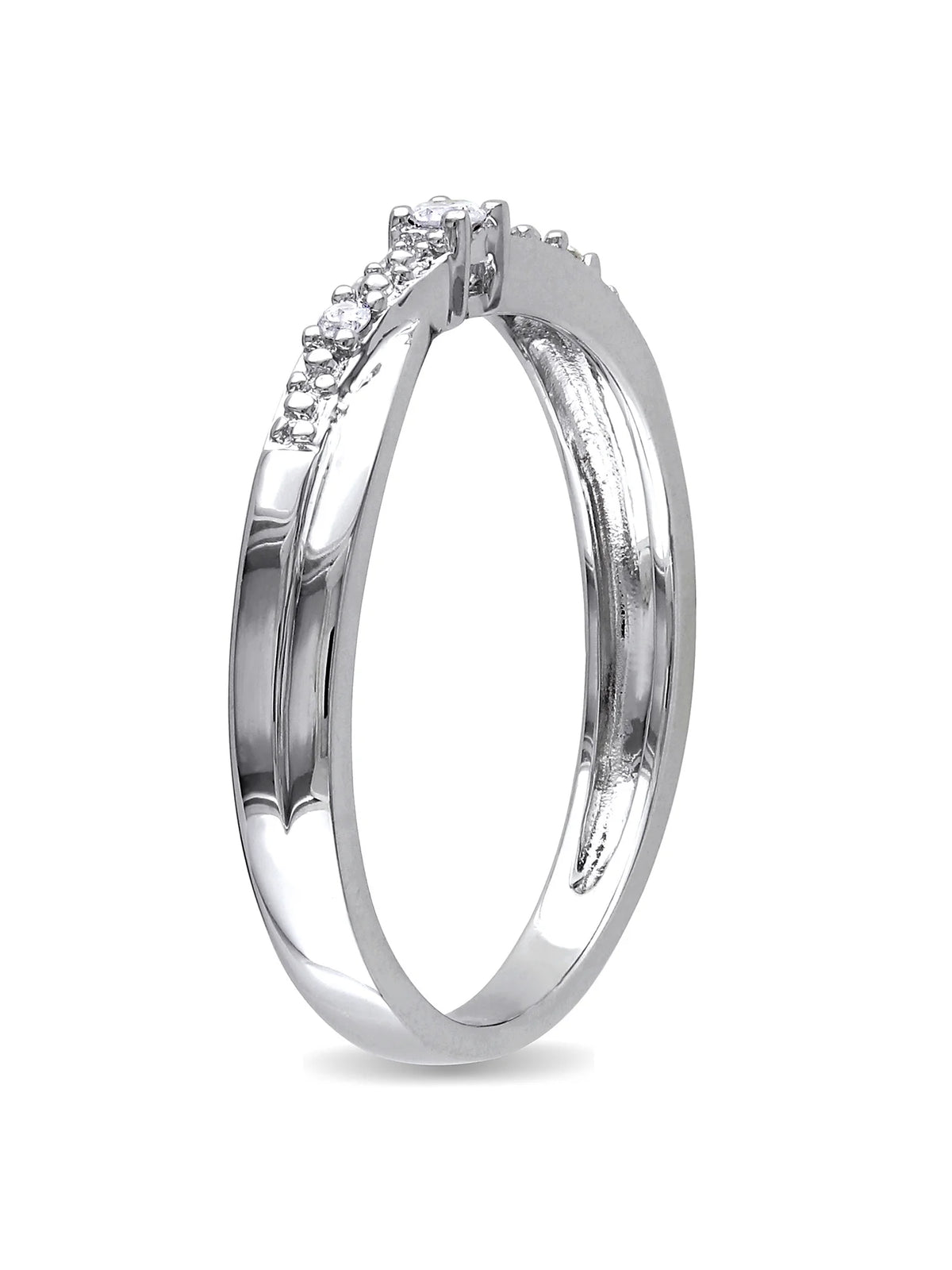 Diamond-Accent 10kt White Gold Promise Ring O4755