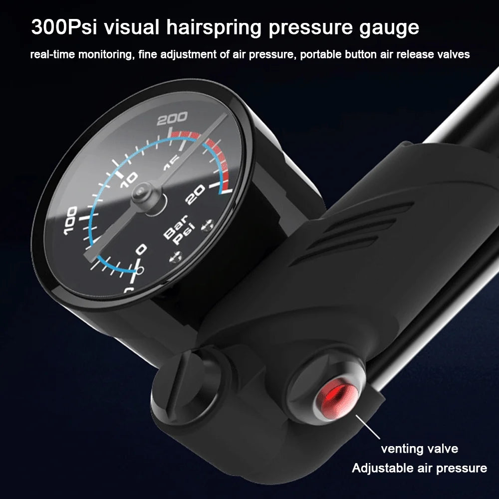 Tire Pump with Bike Rear Tire Pump Tire Portable Absorber Mountain Tire Bike Air Pump Bike Rear Suspension Tire Inflator Mountain Tire Pump Z344016