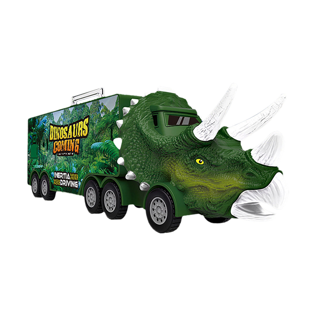 Dinosaur Transport Truck Carrier Toy Car With Dinosaurs Helicopter Portable Handle J299