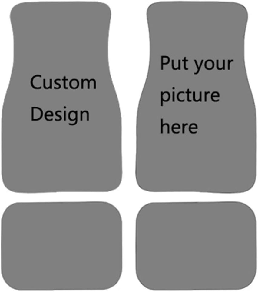 Black Car Mat 4pcs Set Front Floor Mat with Back Mat P8054