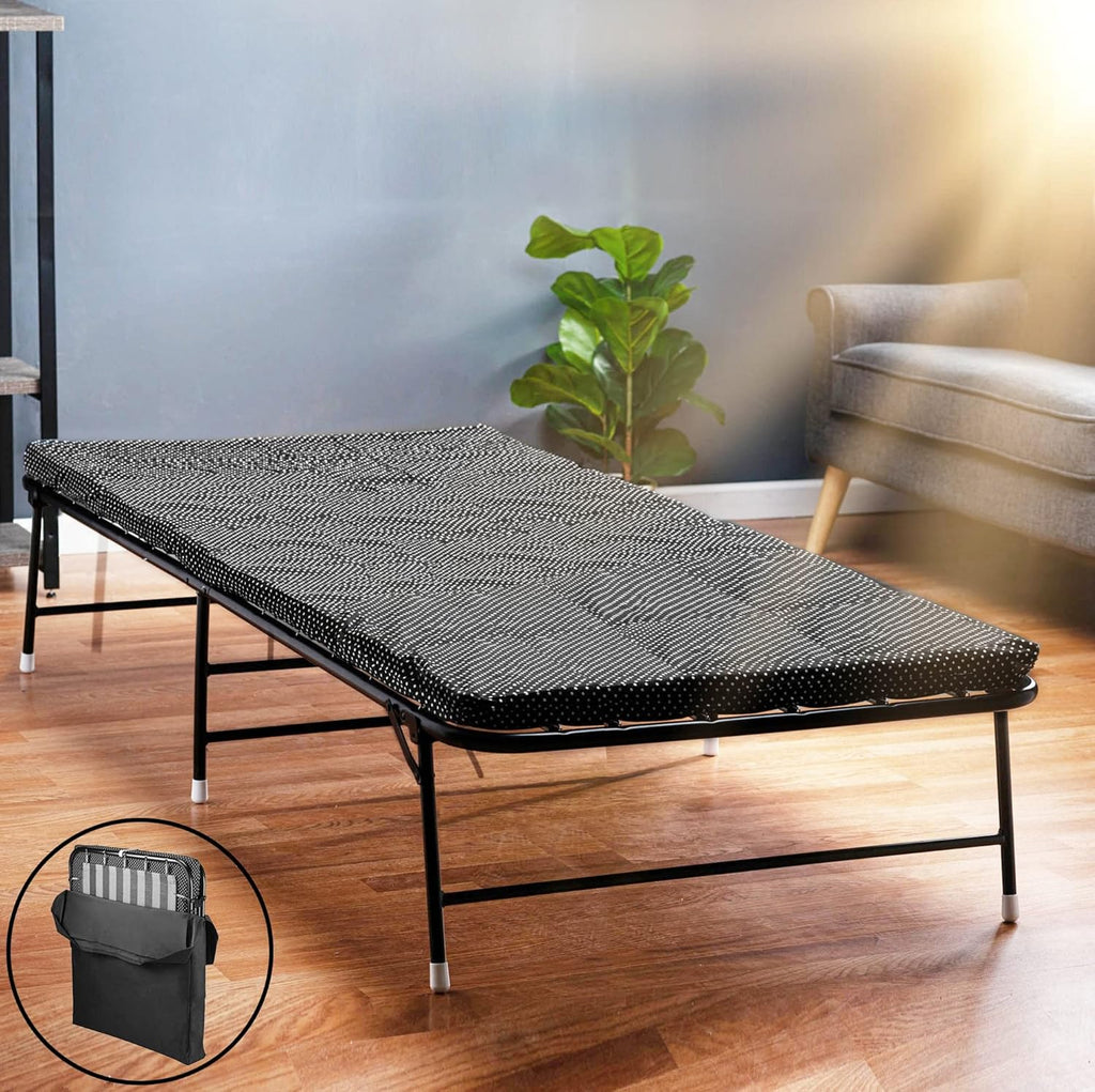 Folding Bed with Memory Foam Mattress and Carrying Bag M529753