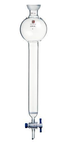 Chromatography Columns with Spherical Joint, Reservoir, Fritted Disc, and PTFE Stopcock Z462
