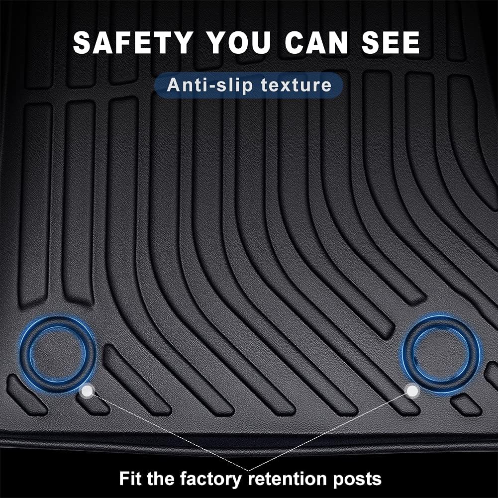All Weather Floor Mats 3 Row Black Y319