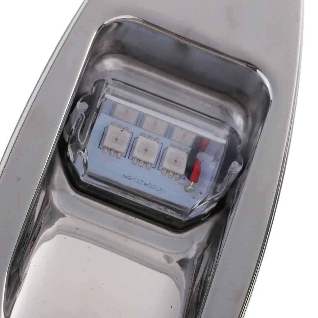 12V Stainless Steel Marine Boat Lights (Green & Red) N724