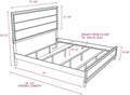 Gray Wooden Bed King Size K93436