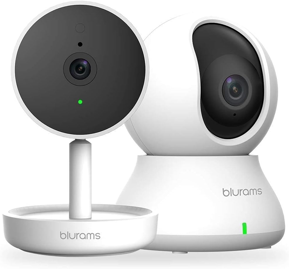 Indoor Security Camera Bundle Set, 1080p Baby Monitor Pet/Nanny Camera with Two-Way Audio, IR Night Vision, Pack of 2 L1326