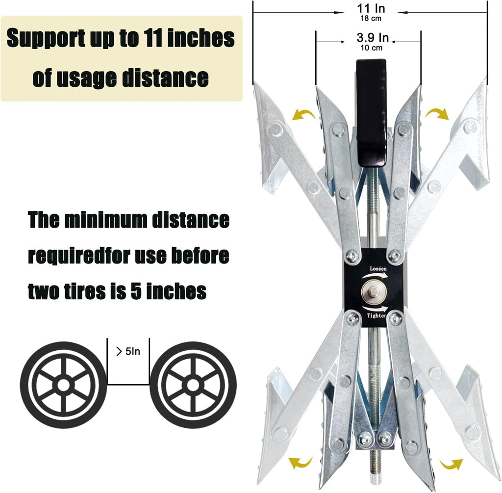 2 Pack X-Shaped Wheel Chock Stabilizer K631