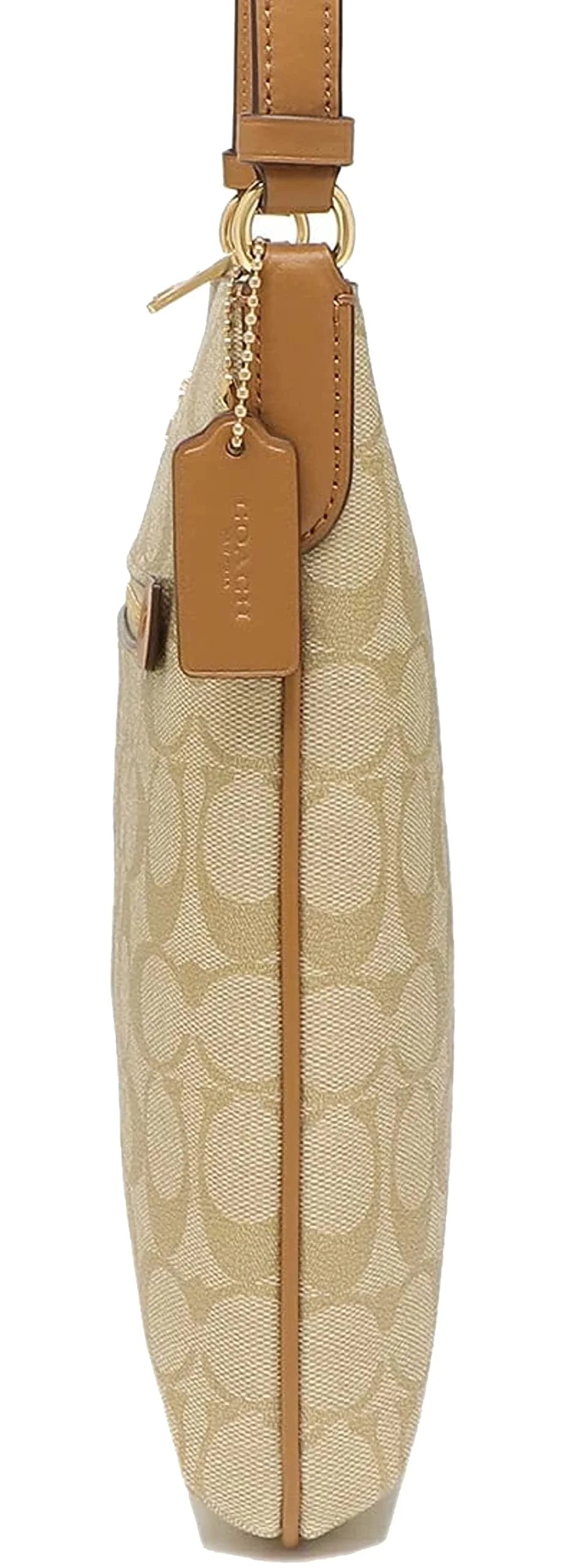 Signature Canvas Light Khaki Saddle File Bag P253