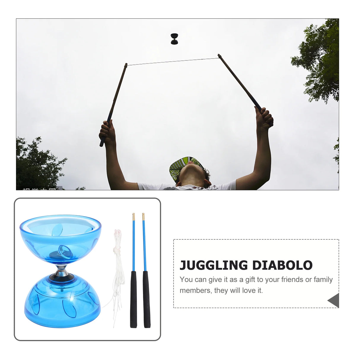 Chinese Yoyo Diabolo Toy Professional Juggling Diabolos Y352