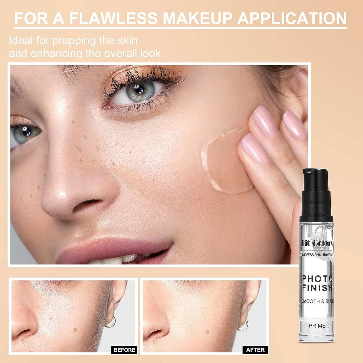 Full Coverage Matte Oil Control Foundation Concealer with Primer and Brush and Sponges G426106