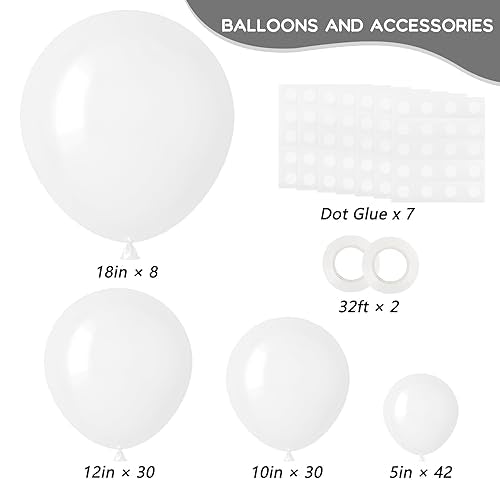 110pcs 12 Assorted Color Balloons Garland Arch Kit I30381