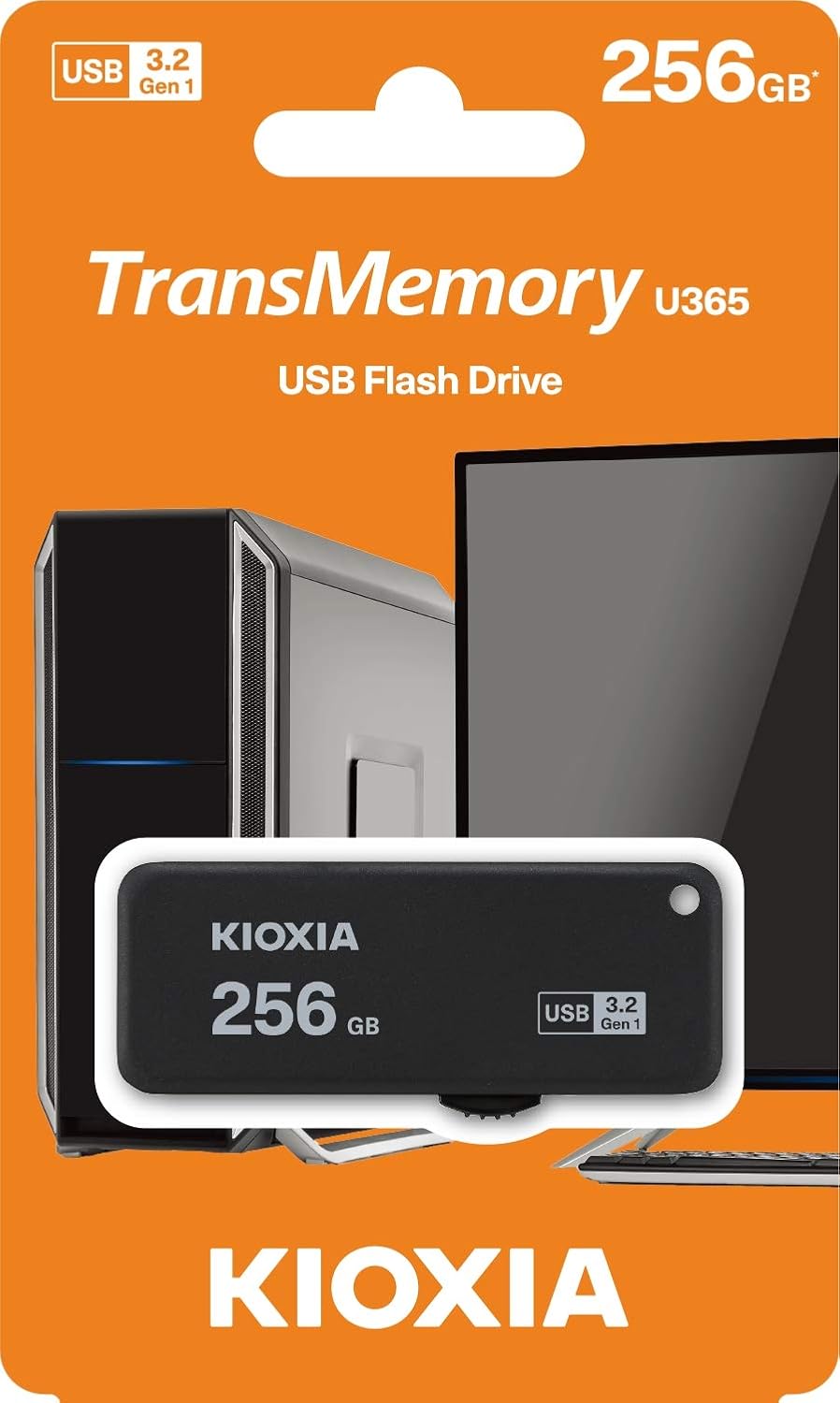 256GB USB3.2 Flash Drive Black Pack of 2 Q65171