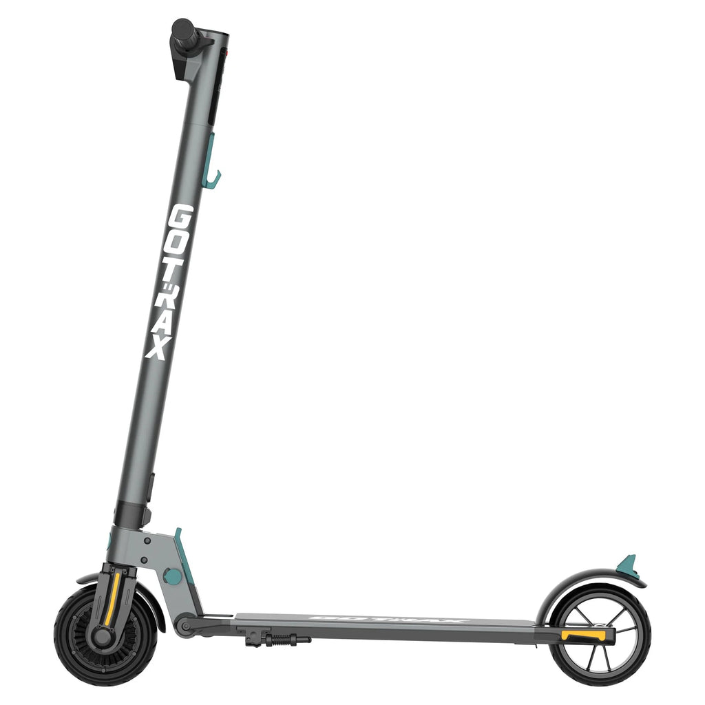 Foldable Electric Scooter with 6 Tires, 200W 12mph, Gray K59539