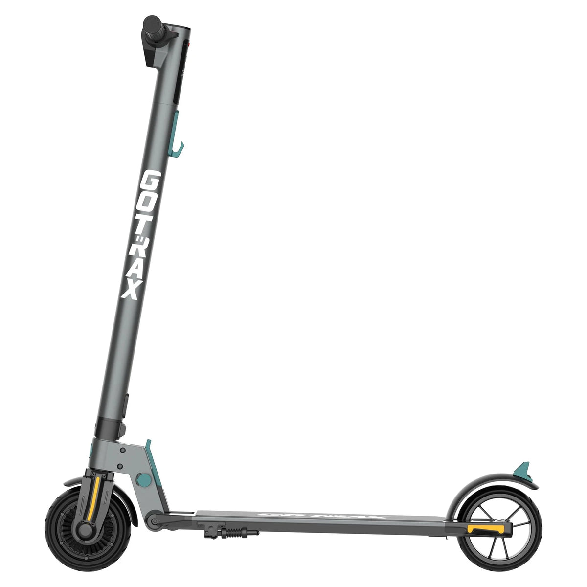 Foldable Electric Scooter with 6 Tires, 200W 12mph, Gray K59539