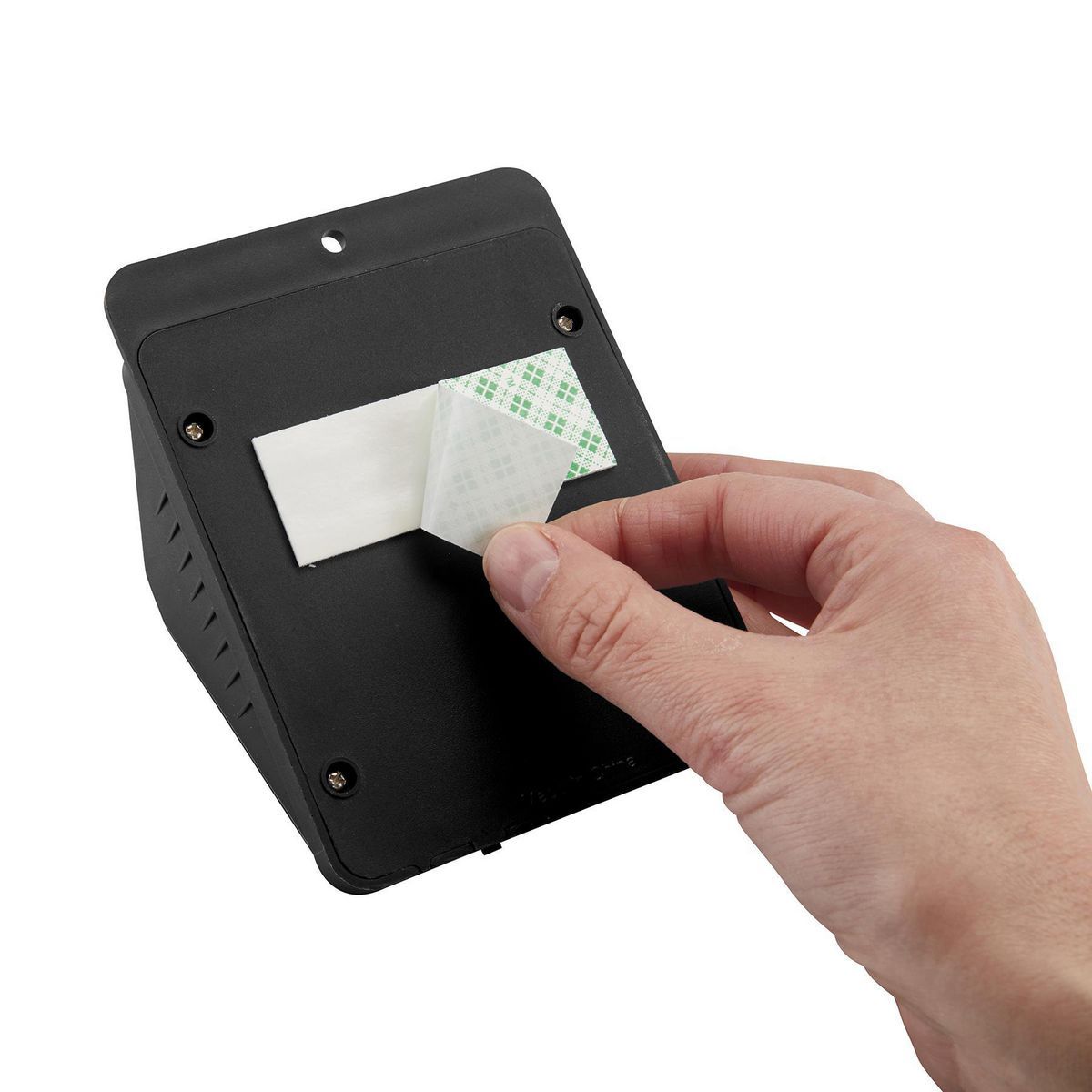 Black 115 Lumen Wall-Mount Solar Security Light B116
