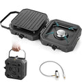 2 Burner Propane Camping Stove with Griddle & Grates H3407