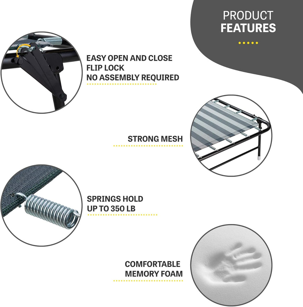 Folding Bed with Memory Foam Mattress and Carrying Bag M529753