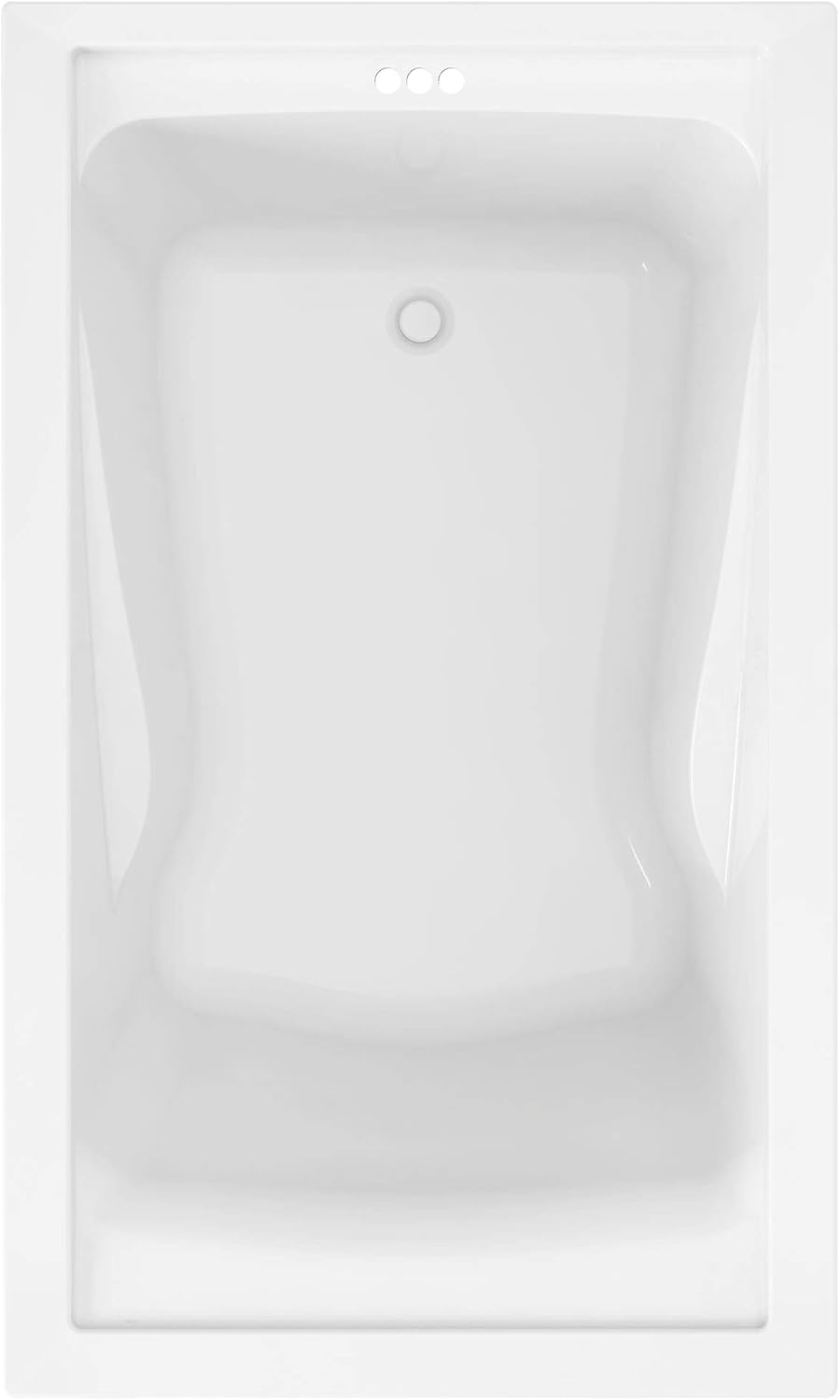 Deep Soaking Tub with Reversible Drain X19171