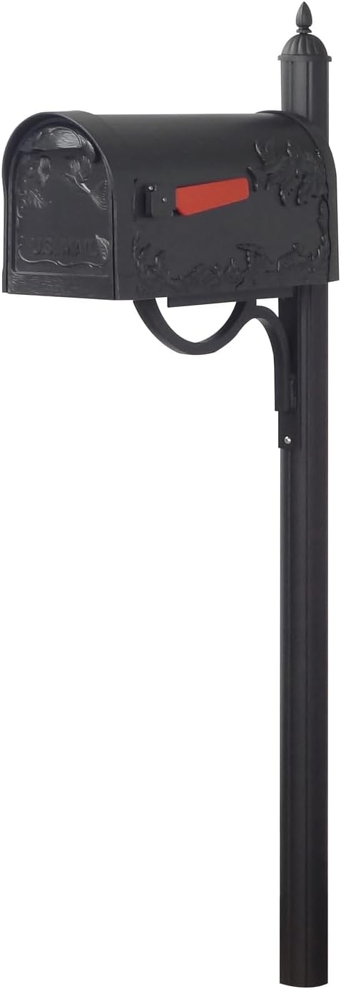 Hummingbird Curbside Mailbox with Locking Insert and Mailbox Post K1539