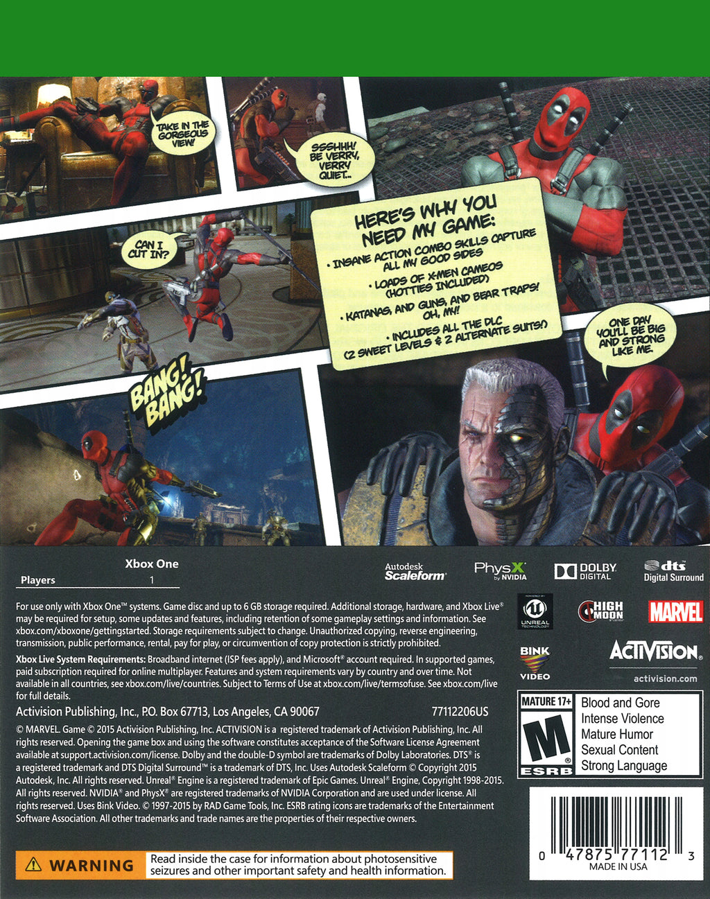 Xbox One Deadpool D68893